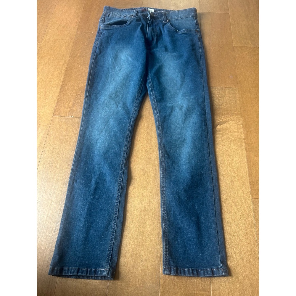 Alexander Julian Mens Flex Stretch Jeans 32x30 Medium Wash Straight Leg Denim